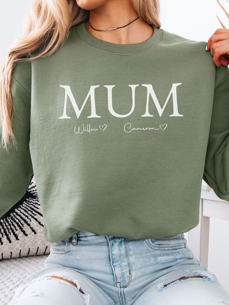 Loveabode Personalised  MUM  &  Kids  Name Sweatshirt - Image 1 of 4