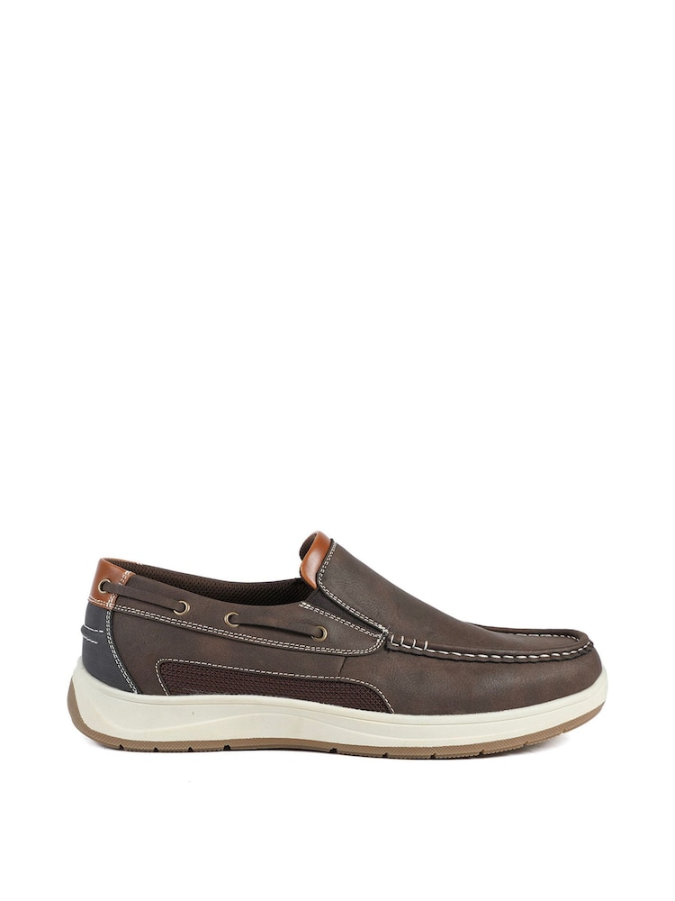 חום - Pavers Wide Fit Slip On Casual Shoes - תמונה 1 מתוך 5 חום - Pavers Wide Fit Slip On Casual Shoes - תמונה 1 מתוך 5