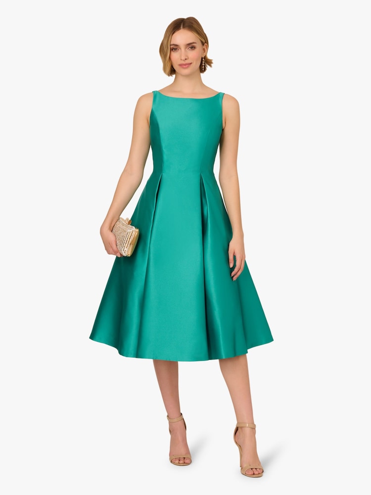 adrianna papell women's sleeveless tea length dress reviews Dress, Ivory, 8 : Clothing, Shoes & Jewelry The fit and flare silhouette falls to a graceful mid Adrianna Papell Women's Sleeveless Tea