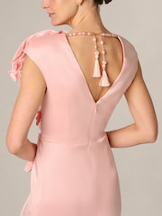 Adrianna Papell Pleated Chiffon Long Dress - Image 5 of 6