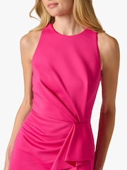 Adrianna Papell Pink Halter Ruffle Dress - Image 4 of 6