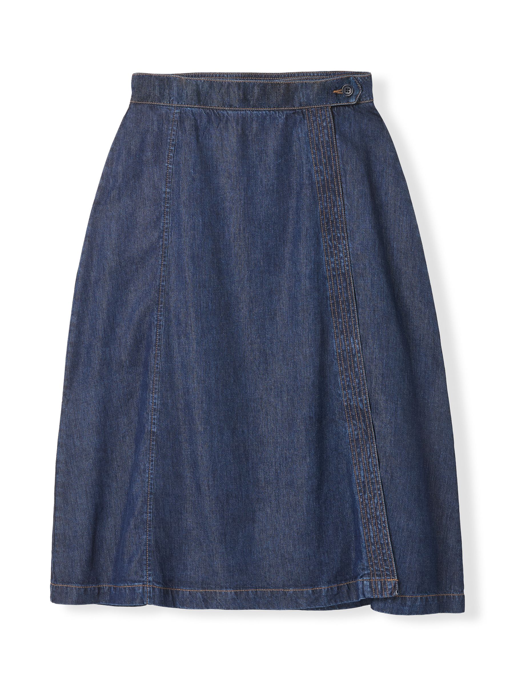 Buy Celtic & Co. Blue Midi Denim Wrap Skirt from Next USA