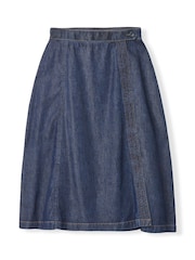 Celtic & Co. Midi Denim Wrap Skirt - Imaginea 5 din 7