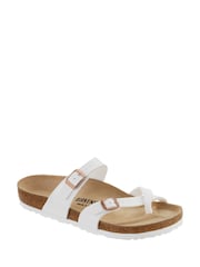 Birkenstock White Mayari Birko Flor Sandals - Image 1 of 1