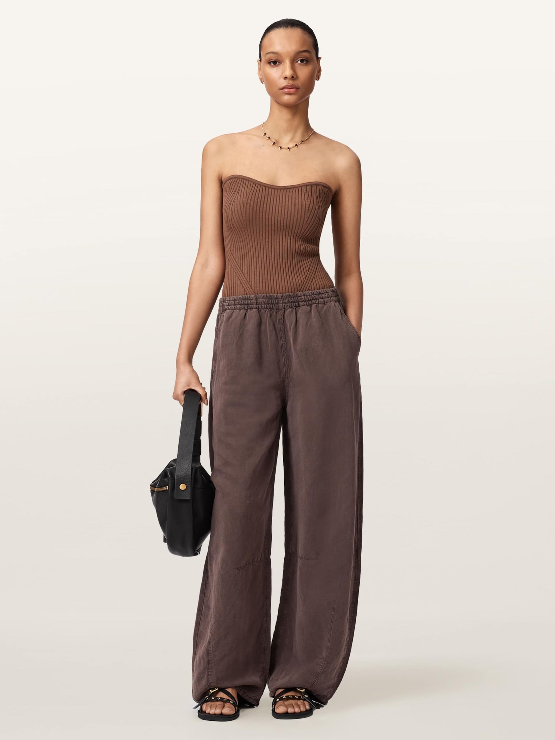 Buy AllSaints Brown Cruz Bandeau Top from Next USA