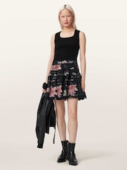 AllSaints Black Zora Skirt - Image 3 of 7