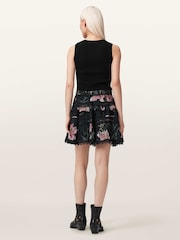 AllSaints Black Zora Skirt - Image 4 of 7