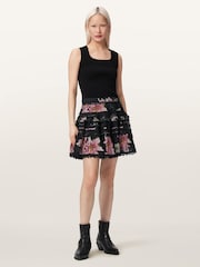 AllSaints Black Zora Skirt - Image 5 of 7
