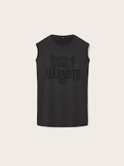 AllSaints Grey Wild Brooke Dress - Image 6 of 6