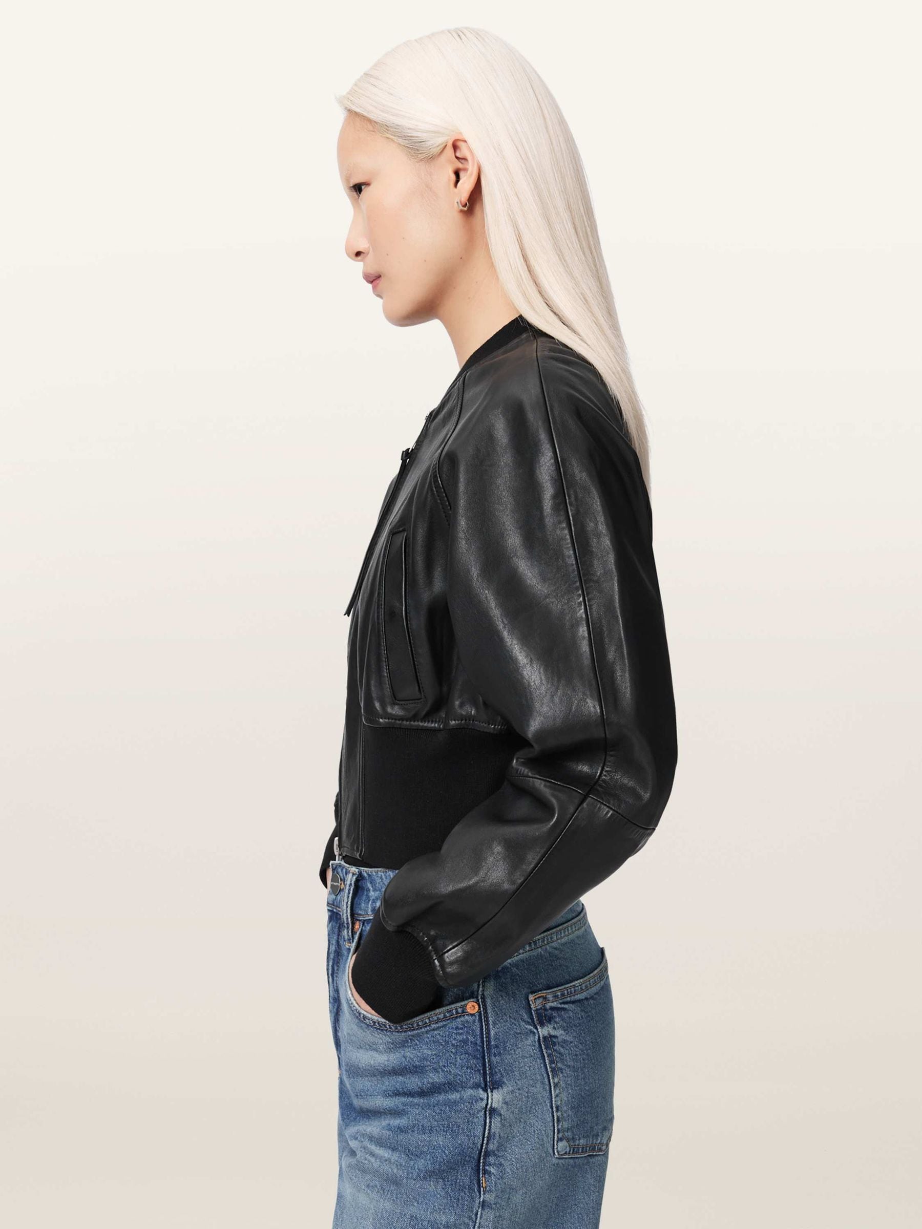 Buy AllSaints Black Suri Bomber Jacket from Next USA