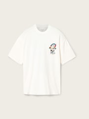 AllSaints White Snakepit Short Sleeve Crew Neck T-Shirt - Image 7 of 7