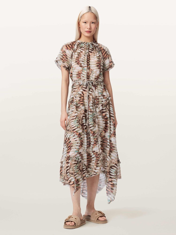 AllSaints Pink Lamaia Dress - Image 1 of 5