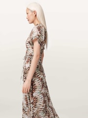 AllSaints Pink Lamaia Dress - Image 3 of 5