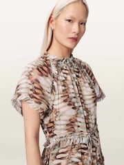 AllSaints Pink Lamaia Dress - Image 4 of 5