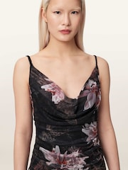 AllSaints Bea Mesh Mini Dress - Image 3 of 5