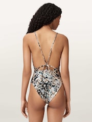 AllSaints Brown Saph Swimsuit - Image 4 of 6