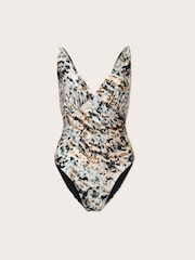 AllSaints Brown Saph Swimsuit - Image 6 of 6
