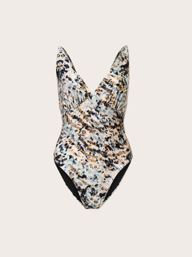 AllSaints Brown Saph Swimsuit - Image 6 of 6