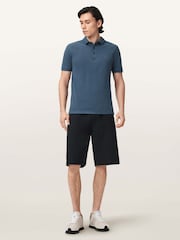 AllSaints Grey Reform Short Sleeve Polo Shirts 2 Pack - Image 5 of 5