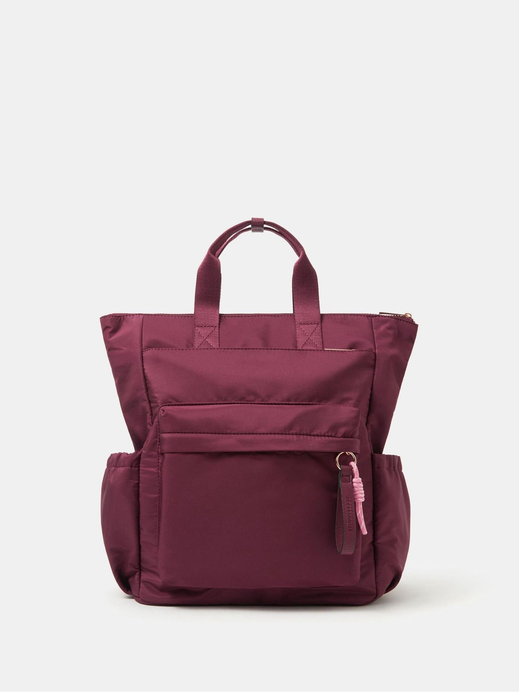 バッグ Accessories Drop Buy Accessorize Red Top Handle Nylon Backpack from Next Singapore