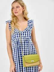 Accessorize Twistlock Raffia Crossbody Bag - 圖片 3/3