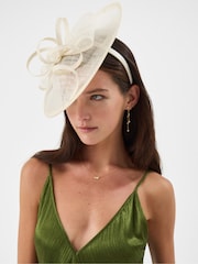 Accessorize Bow Pearl Disc Hat - Image 3 of 3