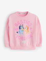 Brand Threads Pink Bluey Girls Jogger Daywear Set - Image 4 of 6