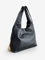 Rockett St George Black & Gold Star Spliced Shoulder Bag - Image 6 of 9