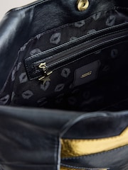 Rockett St George Black & Gold Star Spliced Shoulder Bag - Image 9 of 9