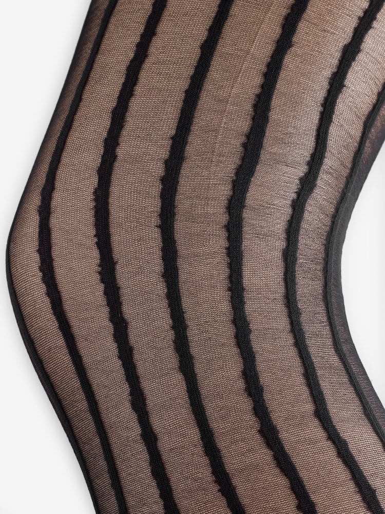 Rockett St George Black Stripe Tights - Image 7 of 7