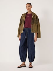 Hush Indigo Blue Billie Bubble Hem Jeans - Image 1 of 5