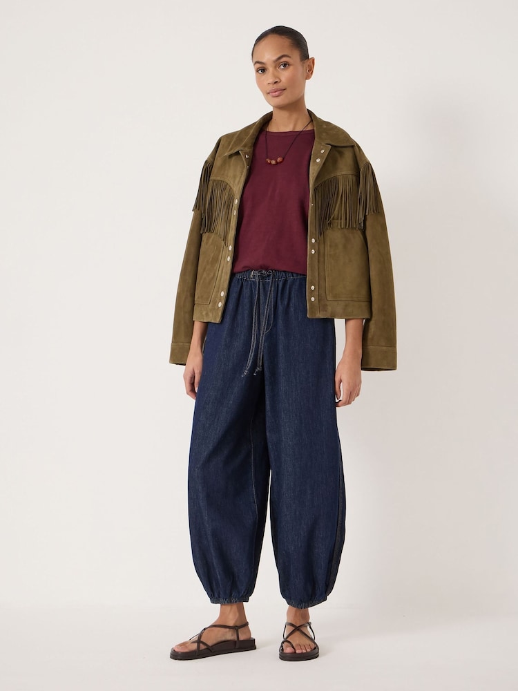 Hush Indigo Blue Billie Bubble Hem Jeans - Image 1 of 5