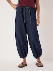 Hush Indigo Blue Billie Bubble Hem Jeans - Image 2 of 5