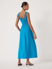 Hush Blue Air Flow Gathered Straps Midi Dress - Image 2 of 5