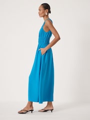 Hush Blue Air Flow Gathered Straps Midi Dress - Image 3 of 5
