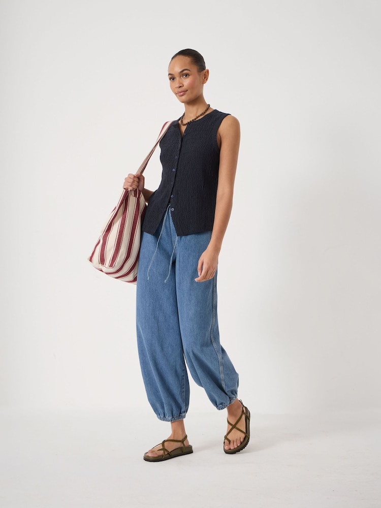Hush Blue Billie Bubble Hem Jeans - Image 2 of 5