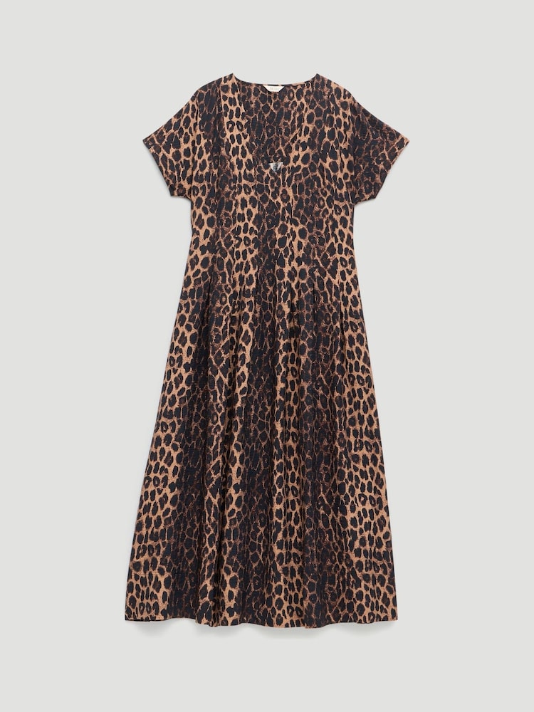 Hush Animal Bronte Pleated Air Flow Midi Dress - Image 5 of 5