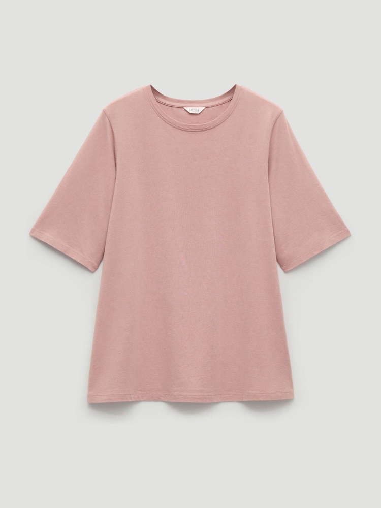 Hush חולצת טי בגזרת קפלים נשפכת, דגם Reece - תמונה 5 מתוך 5