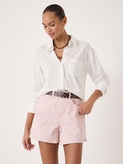 Hush White Jersey Slub Shirt - Image 1 of 5