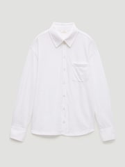 Hush White Jersey Slub Shirt - Image 5 of 5
