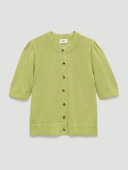 Hush Celeste Short Sleeve Linen Blend Cardigan - Bild 5 von 5