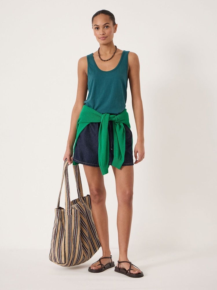 Dunkelgrün - Hush Cotton Slub Tanktop - Bild 2 von 5