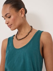 Dunkelgrün - Hush Cotton Slub Tanktop - Bild 4 von 5