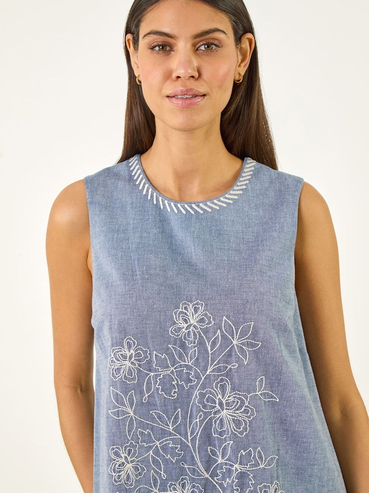 embroidered mini swing dress Lacey Mini Swing Dress in Solid White Smoke for Women