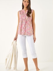 Топ с цветочным принтом Roman - Изображение 2 5