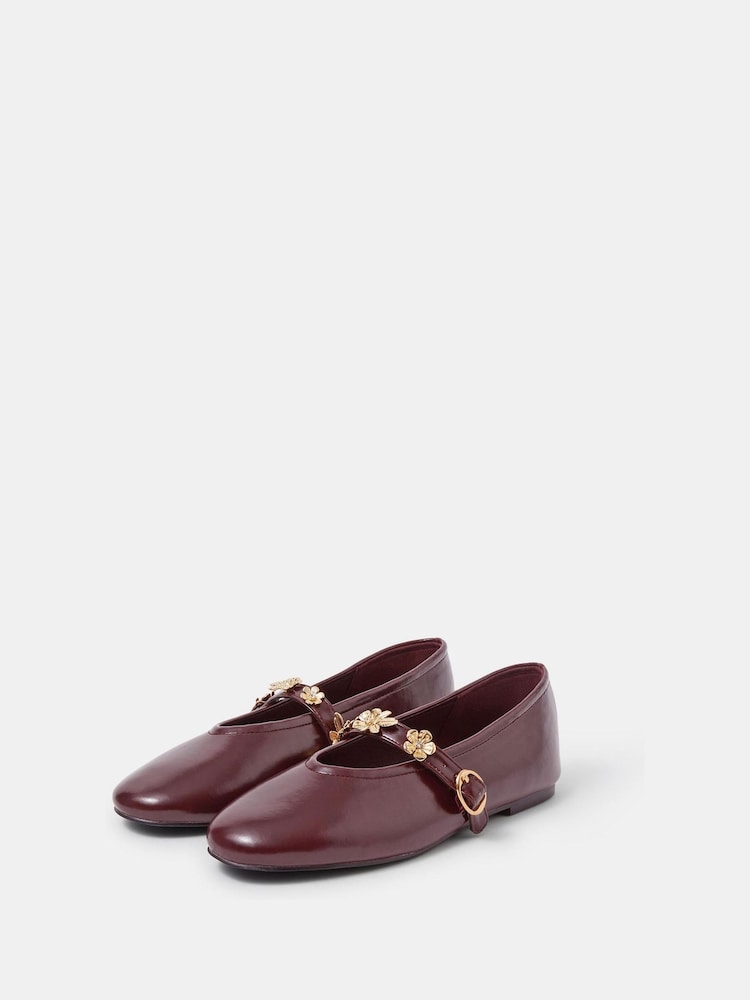 Accessorize Flower Mary Jane Ballet Flats - Immagine 2 di 3 Accessorize Flower Mary Jane Ballet Flats - Immagine 2 di 3