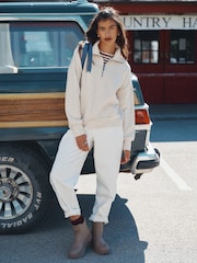 Joules Oakham Navy Oversized Quilted Barn Jacket - Image 2 of 2