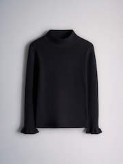The Set 3 Pack Knitted Long Sleeve Roll Neck Rib Jumpers Red/Navy/Green - Image 3 of 6