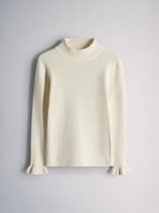 The Set 3 Pack Knitted Long Sleeve Roll Neck Rib Jumpers Red/Navy/Green - Image 4 of 6