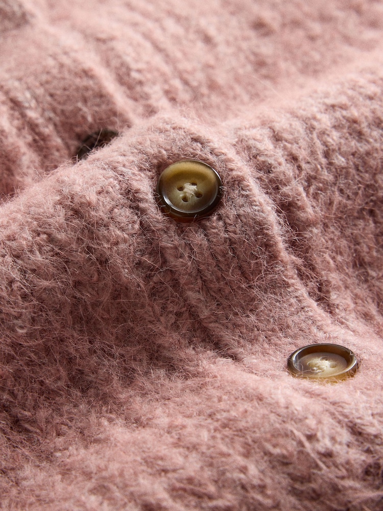 The Set 2 Pack Balloon Sleeve Knitted Cardigans Pink/Light Brown - Image 13 of 13 The Set 2 Pack Balloon Sleeve Knitted Cardigans Pink/Light Brown - Image 13 of 13